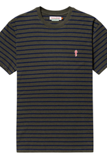 RVLT RVLT, 1056 striped t-shirt, army mel., S