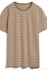 Armedangels Armedangels, Jaagoo stripes, burnt olive-sobert-off white, XL