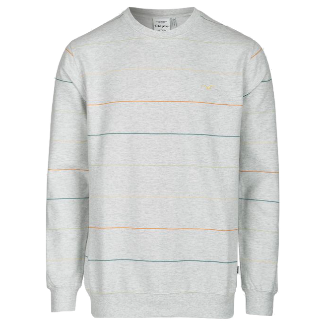 Cleptomanicx Cleptomanicx, Crewneck Multi Stripes, light grey/lemon, XL