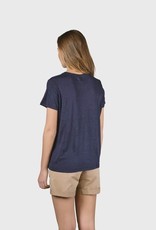 Klitmøller Klitmøller, Rikke linen tee, navy, M