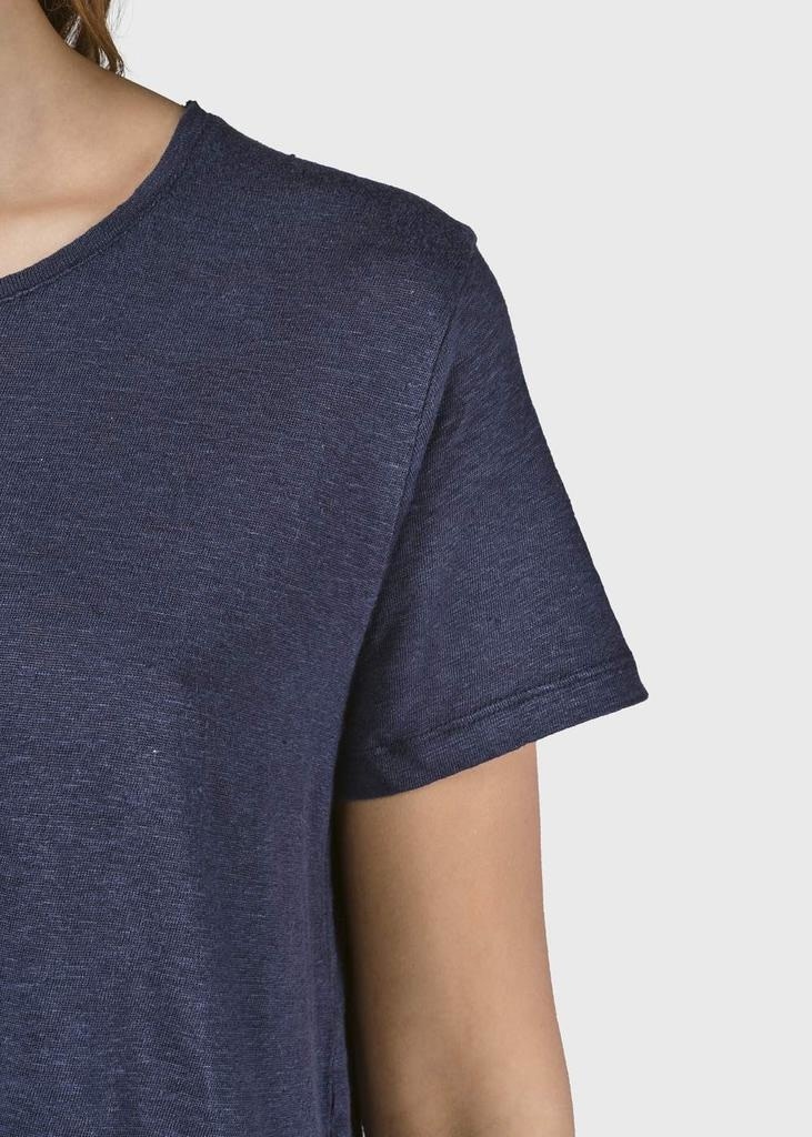 Klitmøller Klitmøller, Rikke linen tee, navy, M