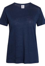 Klitmøller Klitmøller, Rikke linen tee, navy, M