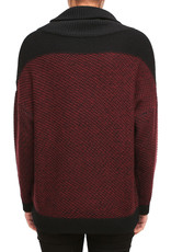 Iriedaily Iriedaily, Block Turtle Knit, maroon mel., M