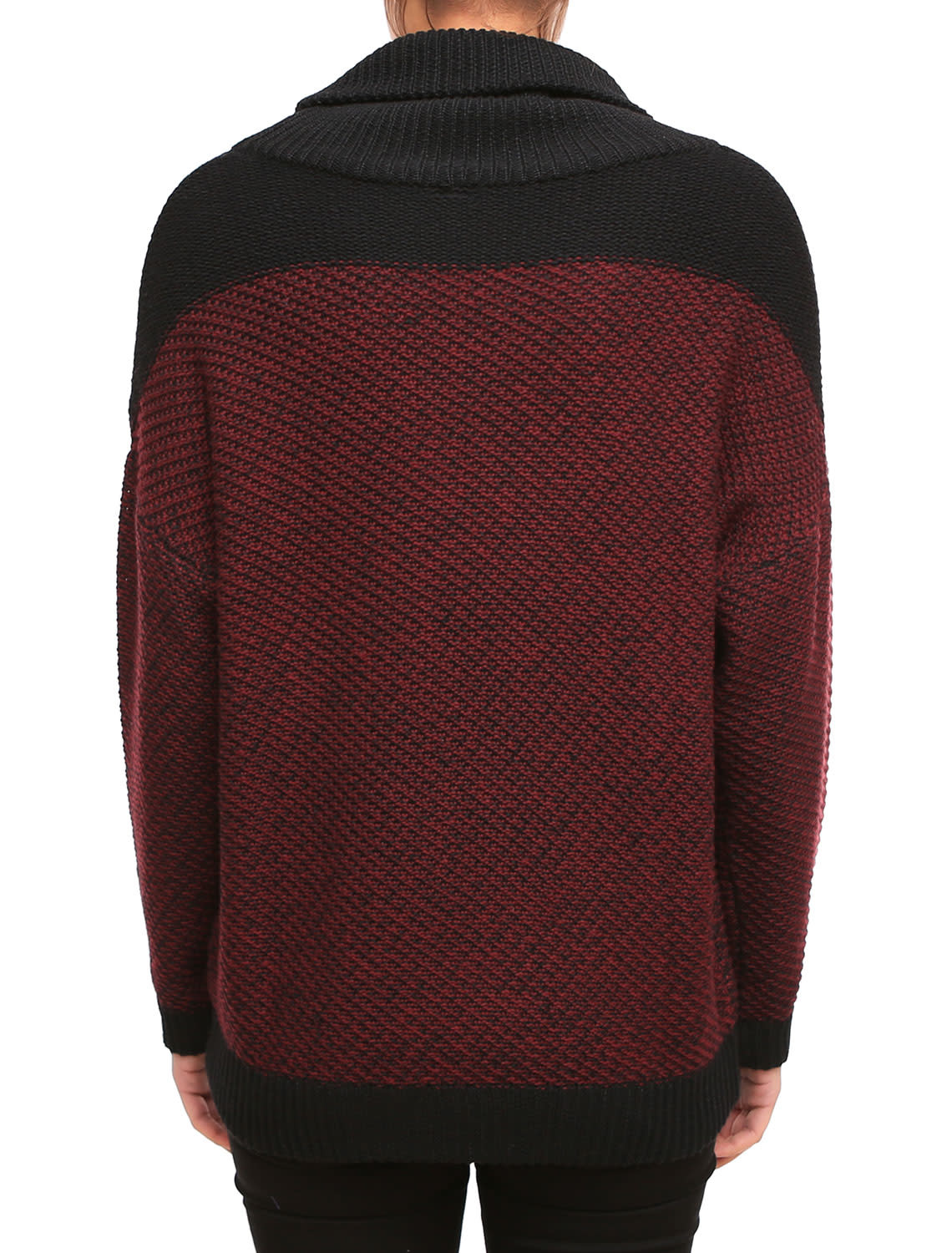 Iriedaily Iriedaily, Block Turtle Knit, maroon mel., M