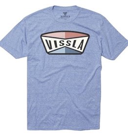 Vissla Vissla, Angles Tee, cabo blue heather, XL