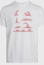 Klitmøller Klitmøller, Lars Tee, white/clay red, XL