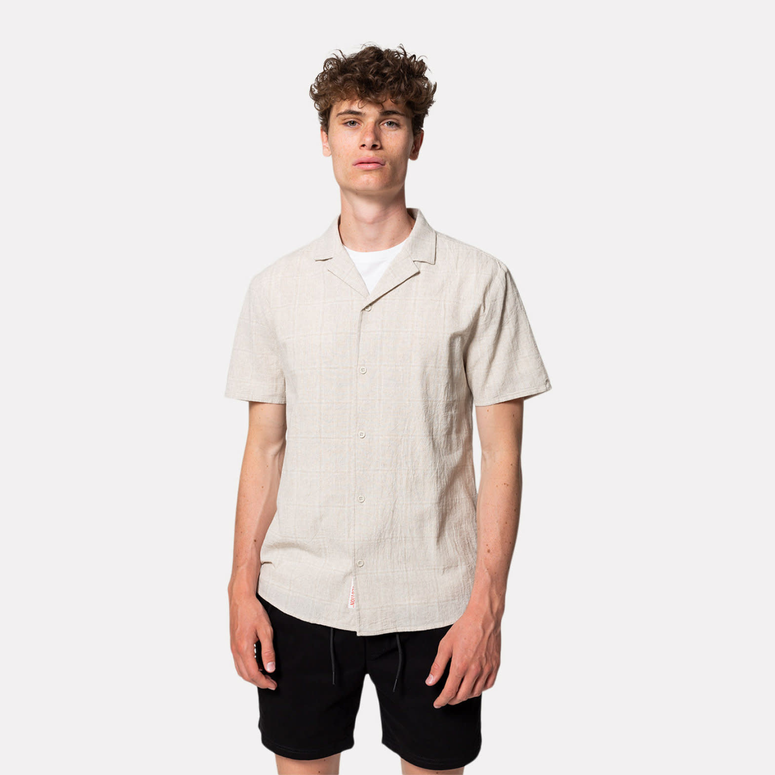 RVLT RVLT, 3809 Cuban Shirt, offwhite., XL