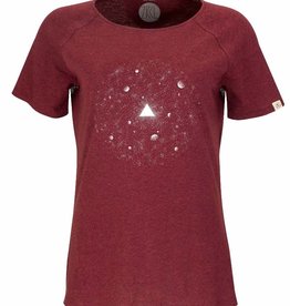 ZRCL ZRCL, W T-Shirt Universe, dark wine, L