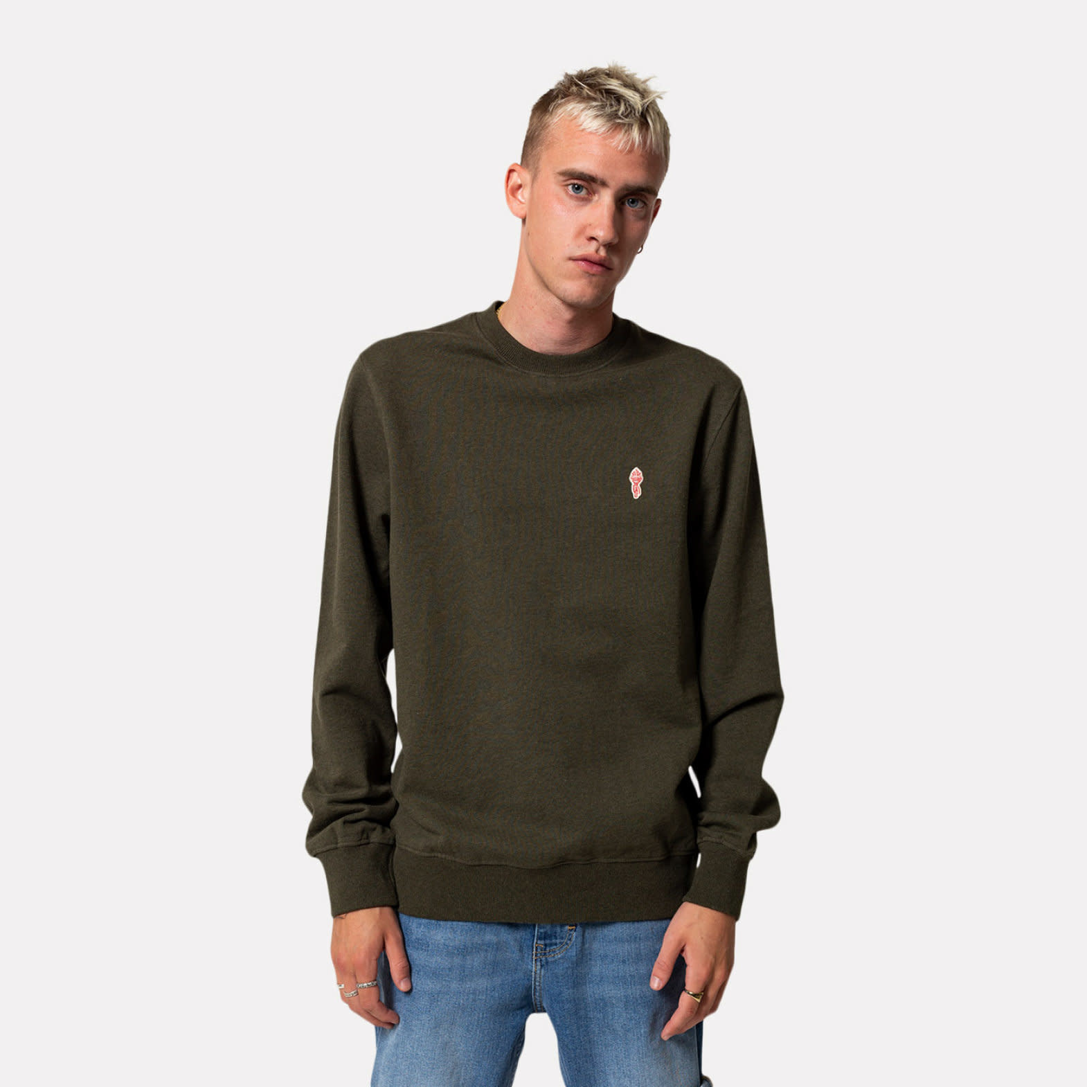 RVLT RVLT, 2055 Crewneck, army-mel, S