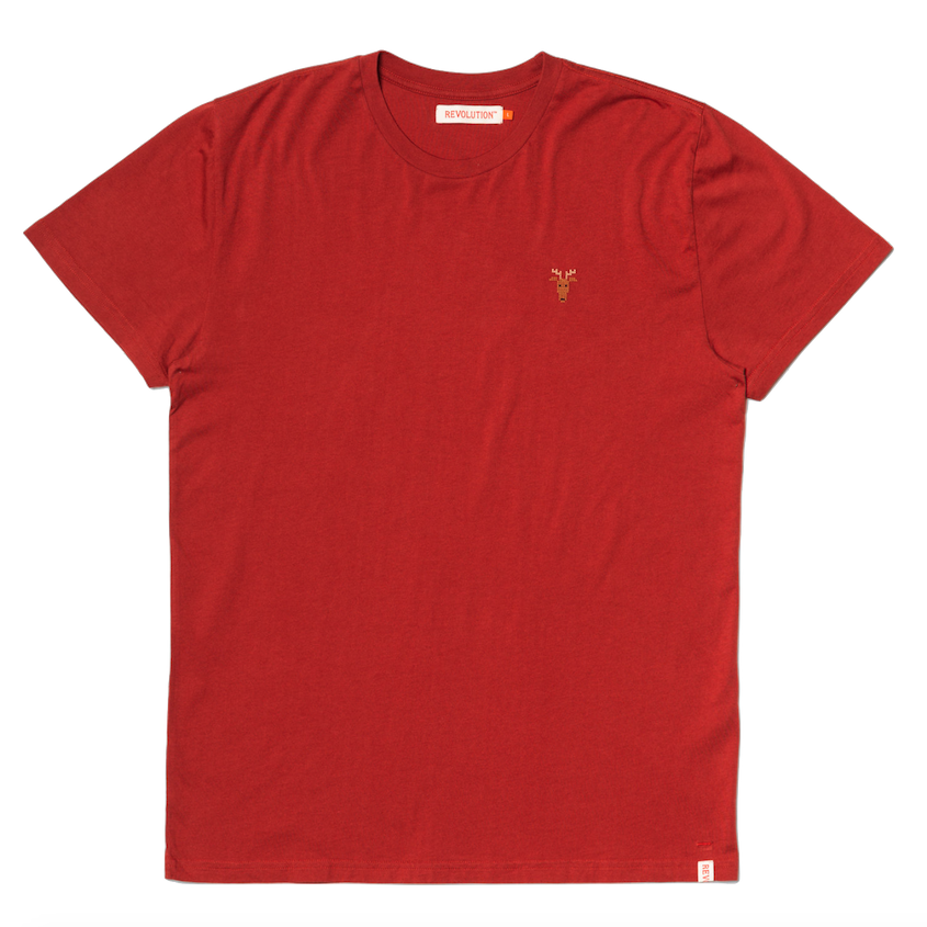 RVLT RVLT, 1236 MOO Regular T Shirt, red, L