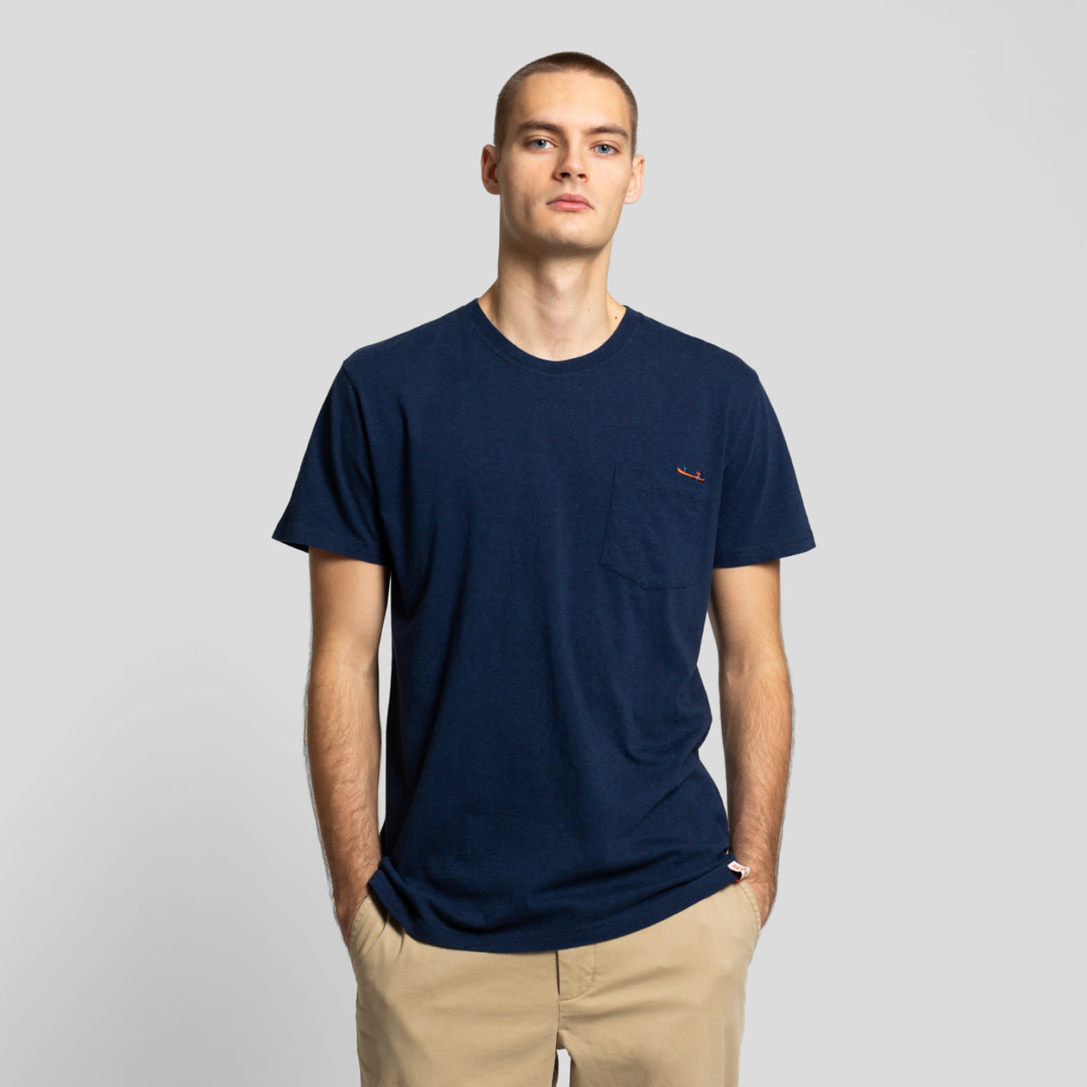 RVLT RVLT, 1233 CAN Regular T-Shirt, navy-mel, S