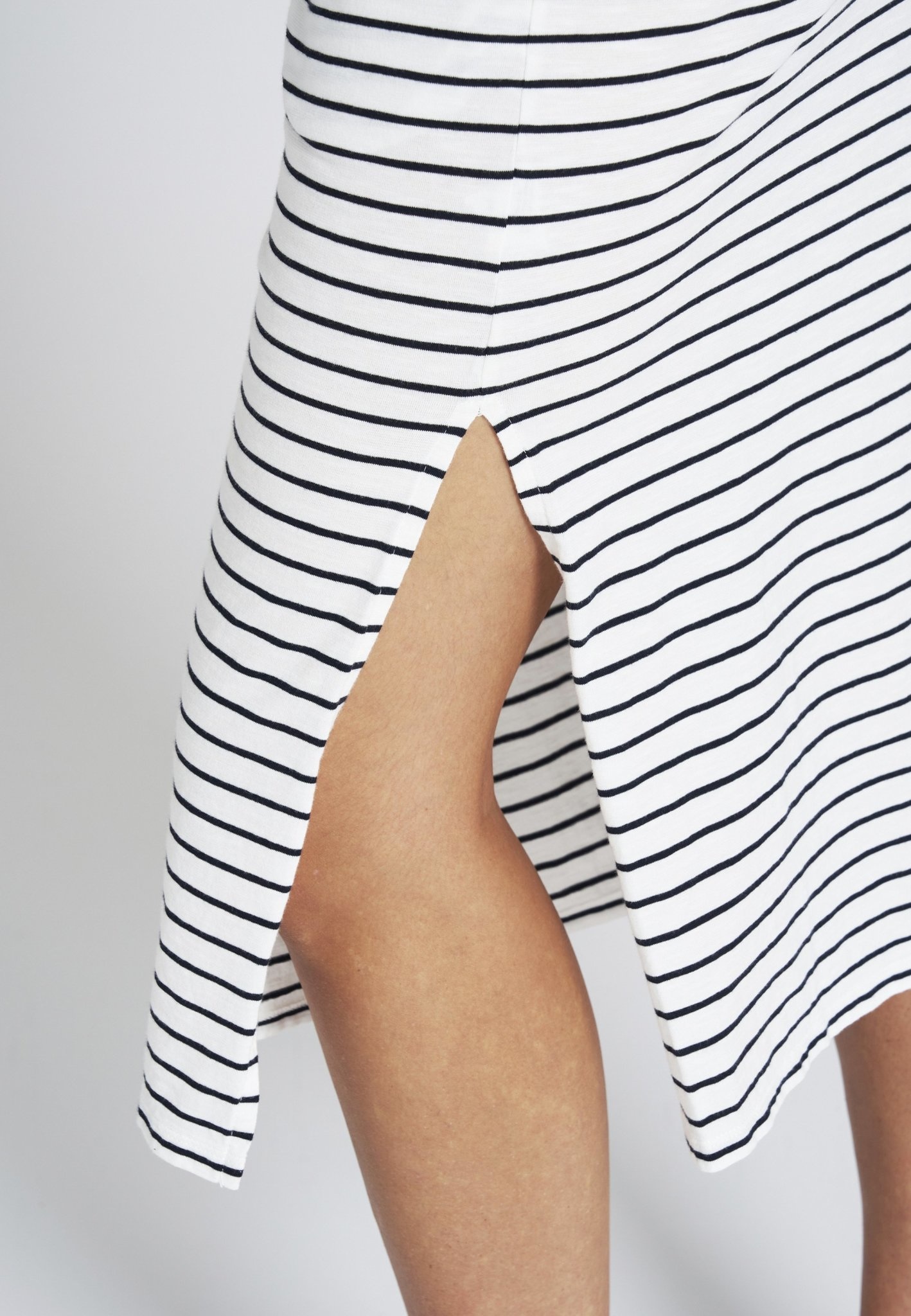 Recolution Recolution, Midi skirt Stripes, navy/ white, S