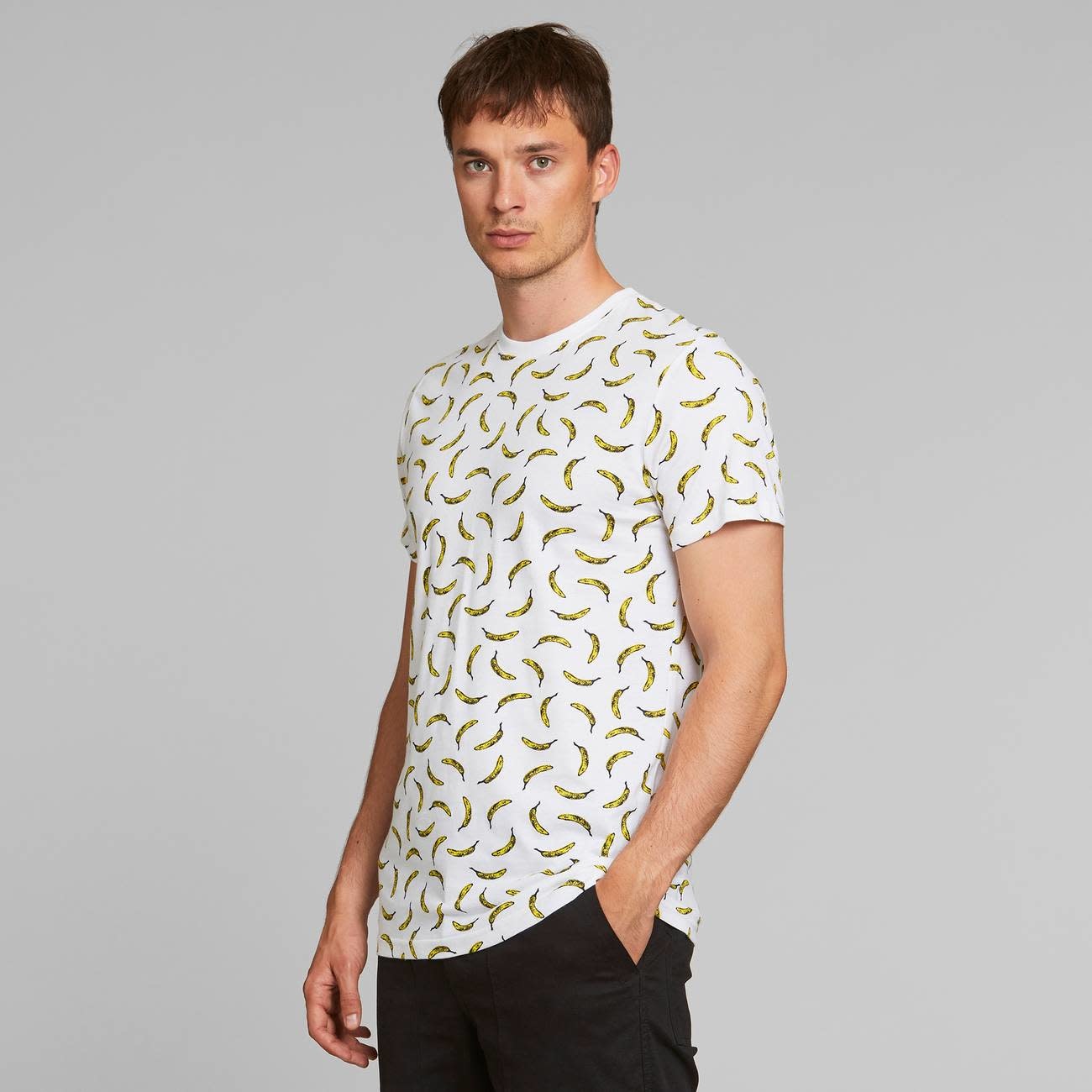 Dedicated Dedicated, Stockholm Bananas, white, XL