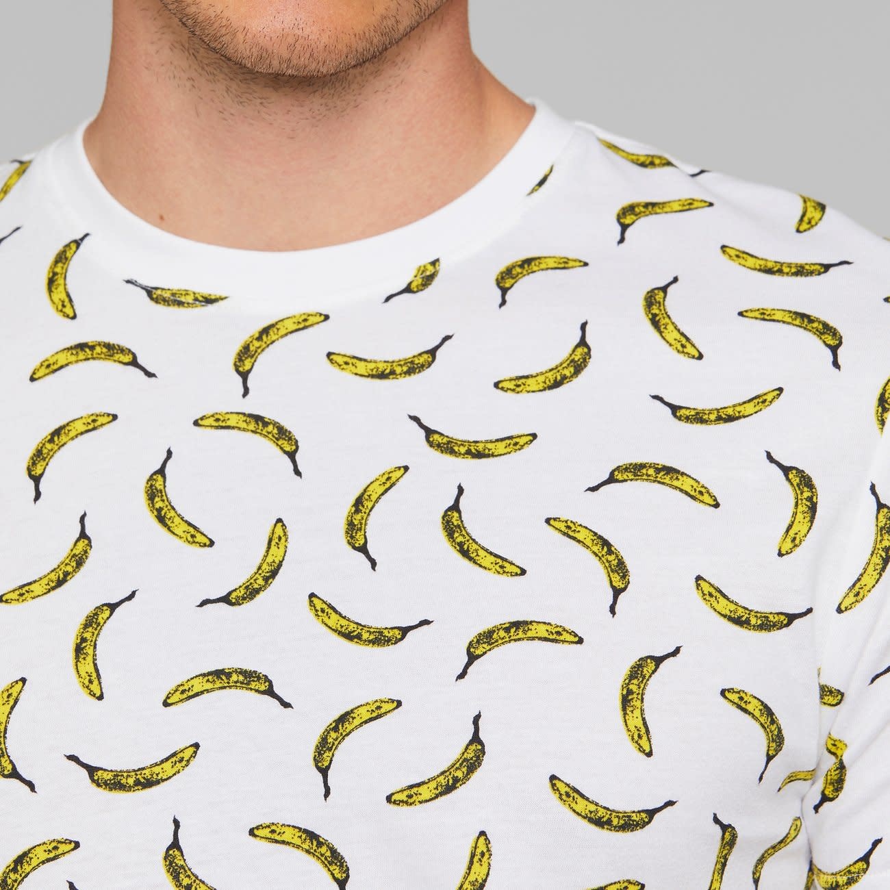 Dedicated Dedicated, Stockholm Bananas, white, XL