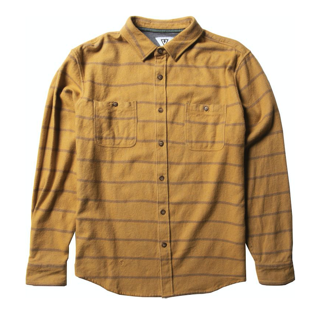 Vissla Vissla, Shaver LS Flannel, gold coral, S