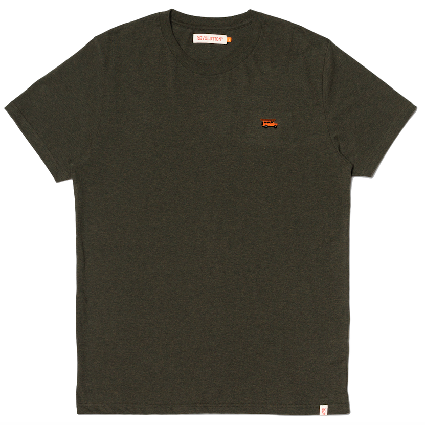 RVLT RVLT, 1235 CAY Regular T-Shirt, army-mel, M