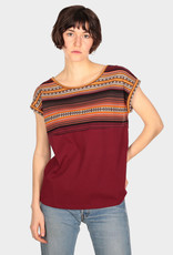 Iriedaily Iriedaily, Vinta Block Tee, bordeaux, M