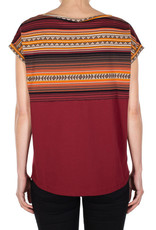 Iriedaily Iriedaily, Vinta Block Tee, bordeaux, M