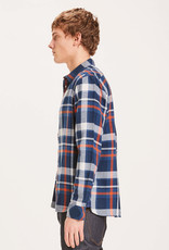 KnowledgeCotton Apparel Knowledge, Larch casual flannel, total eclipse, XL