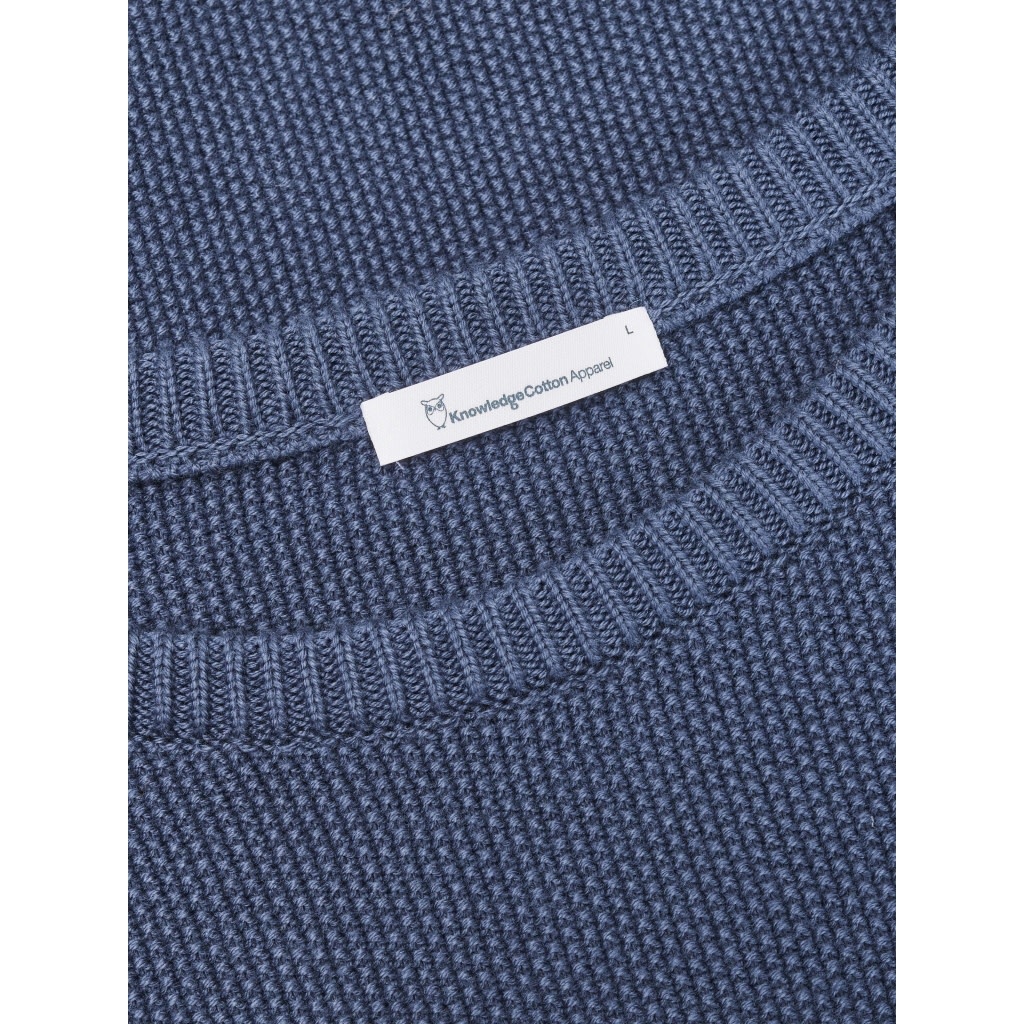 KnowledgeCotton Apparel KnowledgeCotton, Field knit O, dark denim, XL