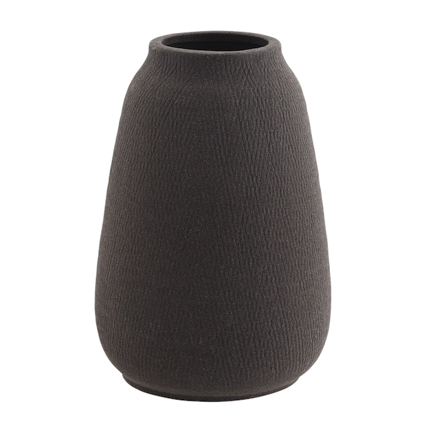 Madam Stoltz Madam Stoltz, Stoneware vase, black