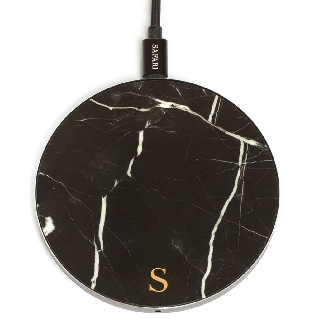 Safari Safari Selection, Wireless Charger, Circle Marble, black marquina