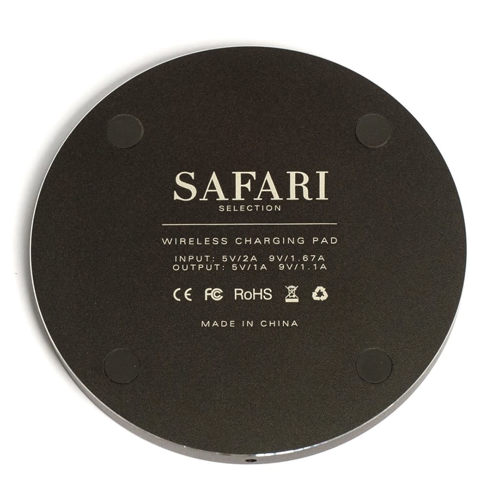 Safari Safari Selection, Wireless Charger, Circle Wood, walnut