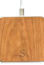 Safari Safari Selection, Wireless Charger, Square Wood, cherry