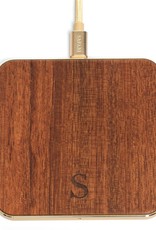 Safari Safari Selection, Wireless Charger, Square Wood, rosewood