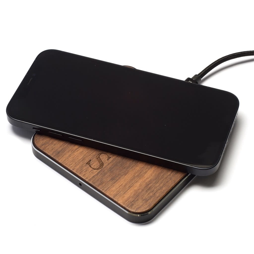 Safari Safari Selection, Wireless Charger, Square Wood, walnut