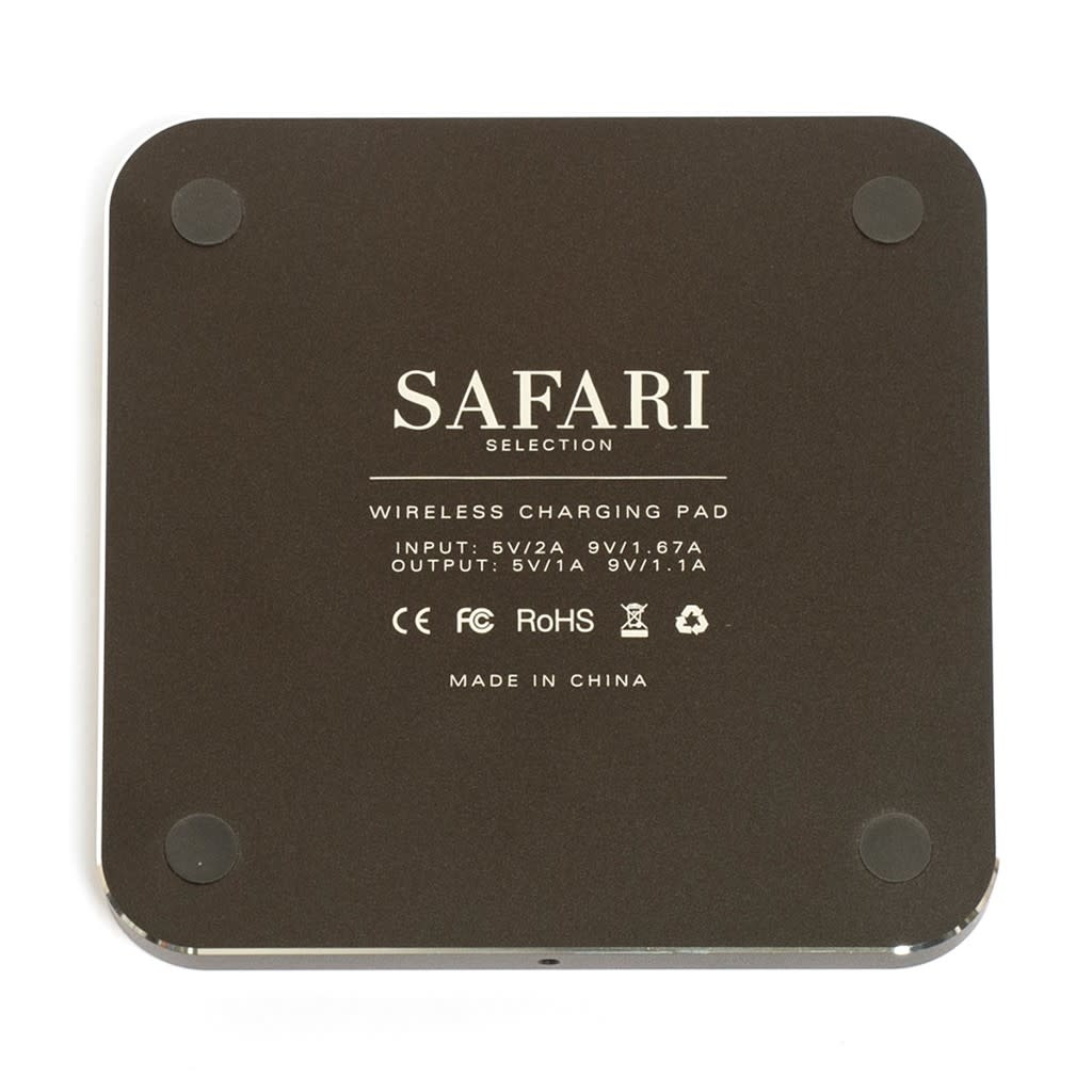 Safari Safari Selection, Wireless Charger, Square Wood, walnut