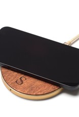 Safari Safari Selection, Wireless Charger, Circle Wood, rosewood