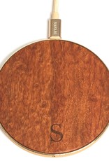 Safari Safari Selection, Wireless Charger, Circle Wood, rosewood