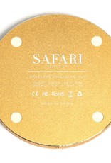 Safari Safari Selection, Wireless Charger, Circle Wood, rosewood