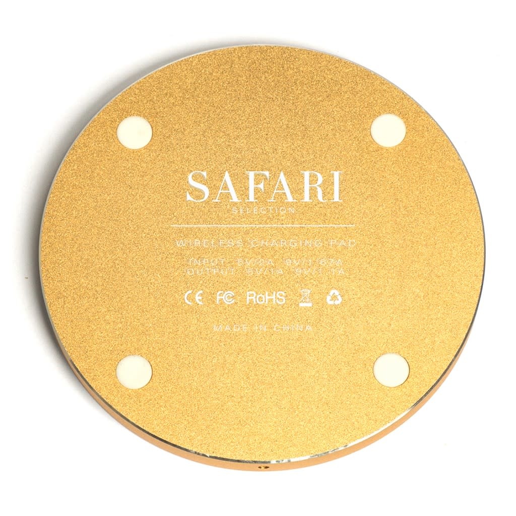 Safari Safari Selection, Wireless Charger, Circle Wood, rosewood