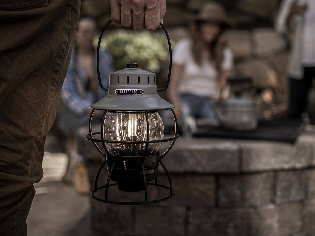 Barebones Barebones, Railroad Lantern, slate grey