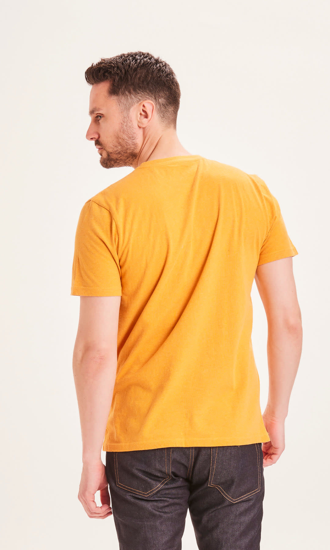 KnowledgeCotton Apparel KnowledgeCotton, Basic Tee, inca gold mel., L