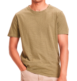 KnowledgeCotton Apparel KnowledgeCotton, Alder Striped Tee, sage, XL