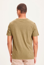 KnowledgeCotton Apparel KnowledgeCotton, Alder Striped Tee, sage, XL