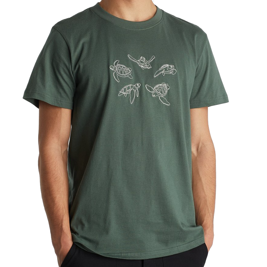 Dedicated Dedicated, Stockholm Sea Turtles, forest green, XL