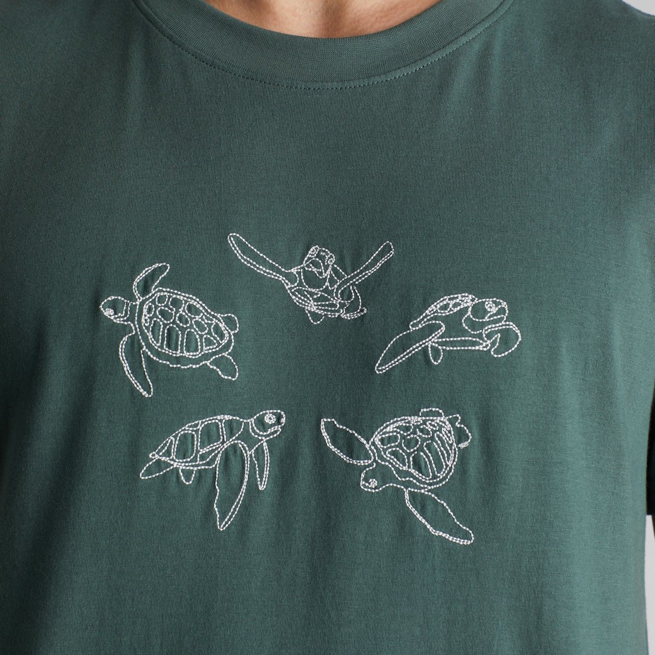 Dedicated Dedicated, Stockholm Sea Turtles, forest green, XL