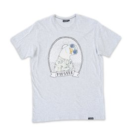 Lakor Lakor, Seagull Pipster Tee, light grey mel., XL