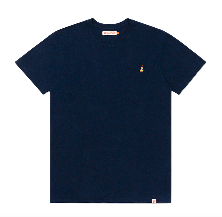 RVLT RVLT, 1263 DIV Regular T-Shirt, navy-mel, XL