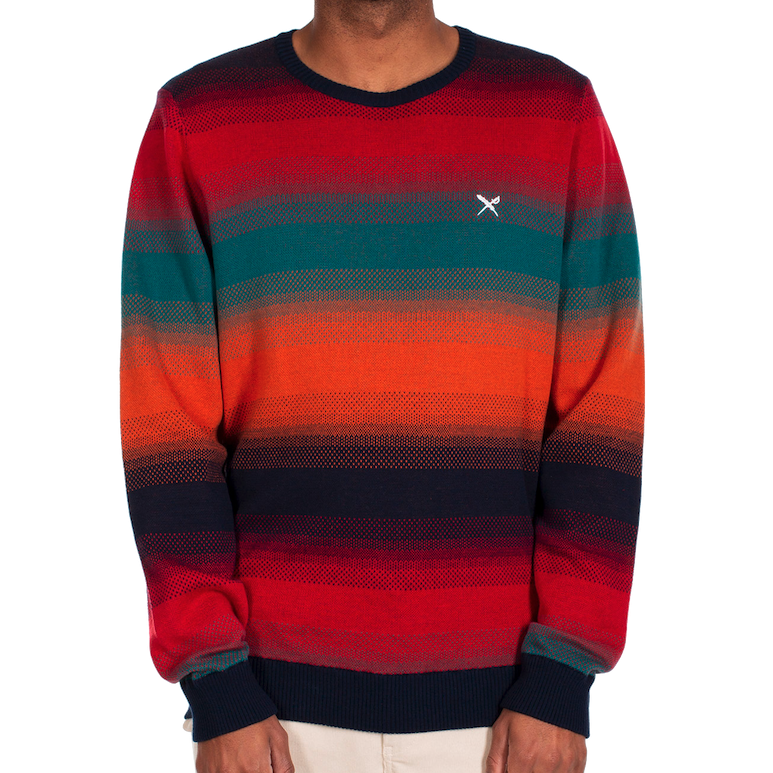 Iriedaily Iriedaily, Grady Summer Knit, navy red, S