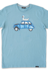 Lakor Lakor, Swan On Wheels Tee, smoke blue, XL