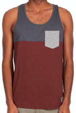 Iriedaily Iriedaily, Block Pocket Tank, dark rum, S