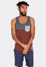 Iriedaily Iriedaily, Block Pocket Tank, dark rum, S