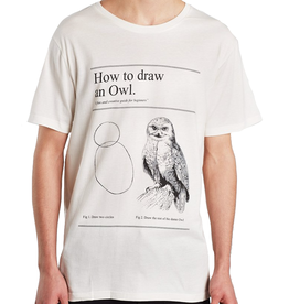 Dedicated Dedicated, Stockholm Draw Owl, whisper white, XL