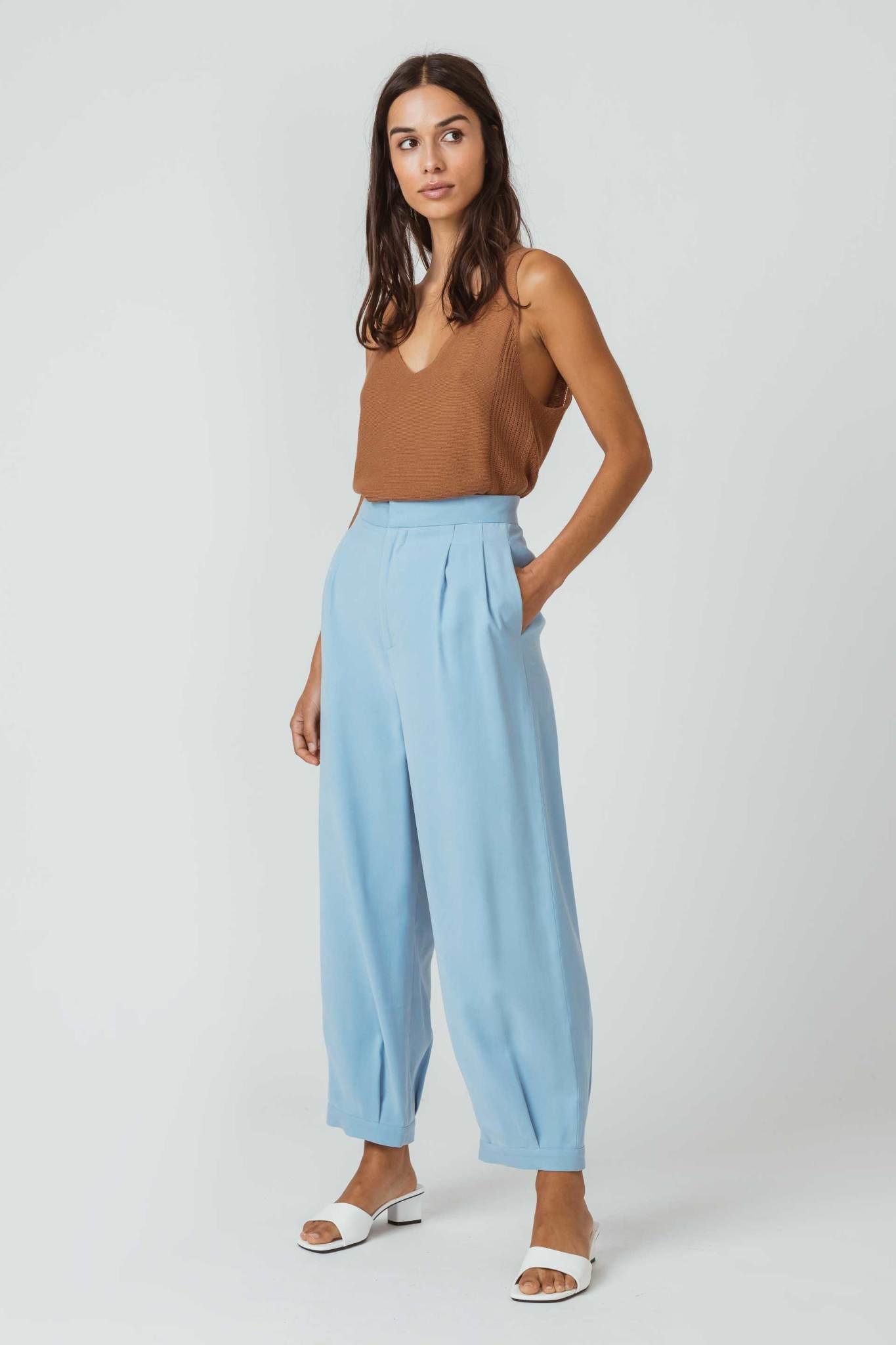 Skunkfunk SKFK, Izea Trouser, pale blue, XS