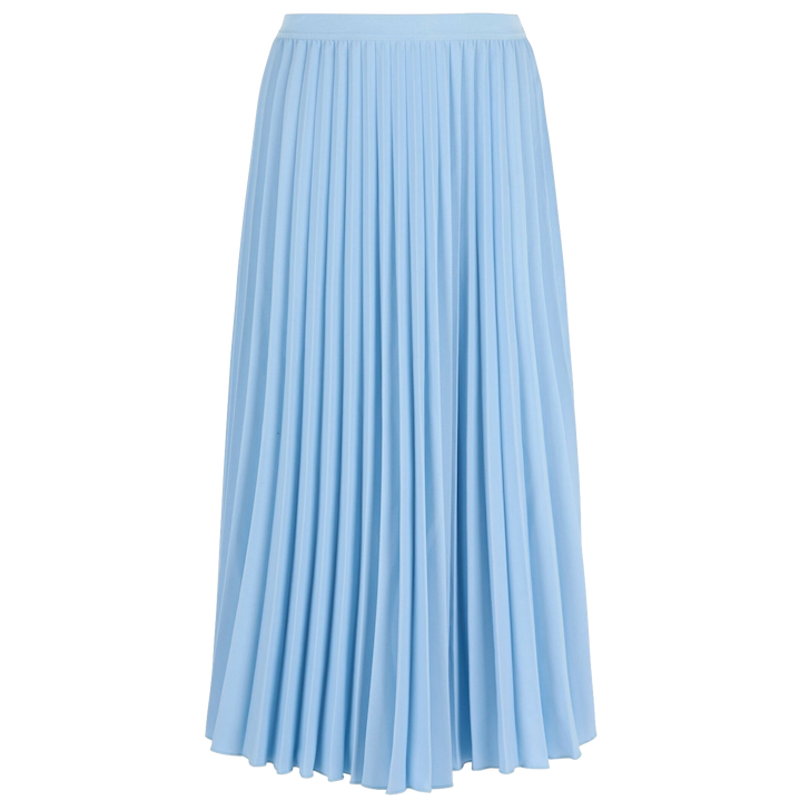 KnowledgeCotton Apparel KnowledgeCotton, Daffodil Pleated Midi Skirt, chambray blue, L